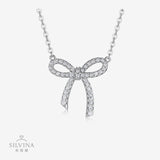 精美蝴蝶结项链甜美百搭小巧设计感冷淡风女锁骨链吊坠
