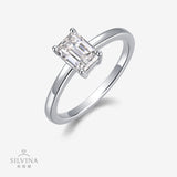 东南亚S925银韩式八角形戒指气质网红小清新戒指女