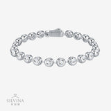 S925纯银莫桑石串珠手链轻奢简约女士时尚百搭泡泡手饰