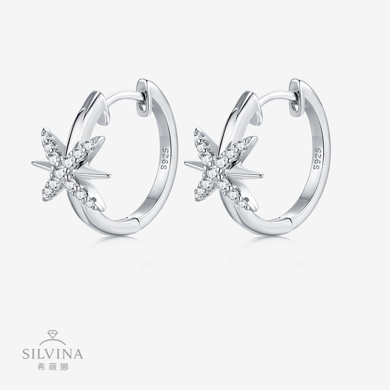 新款S925纯银耳钉时尚轻奢风小众设计耳饰品耳环女