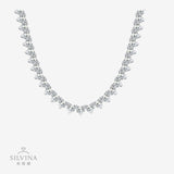 巴洛克925纯银网球项链单排时尚轻奢高级嘻哈款项链女