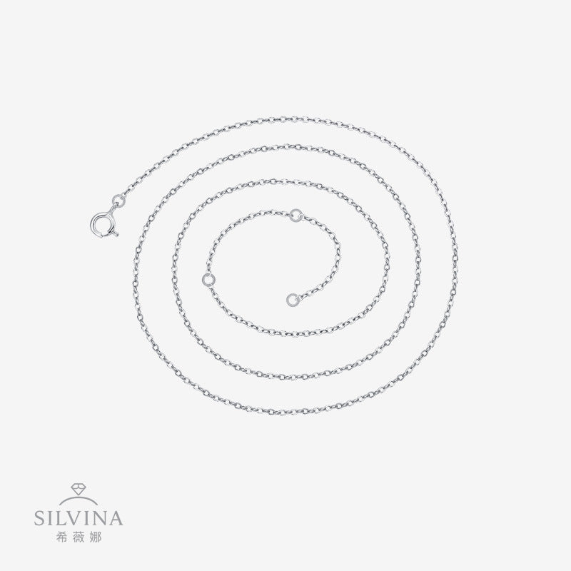 男女百搭单链925纯银项链简约小众项链鏈子百搭素链