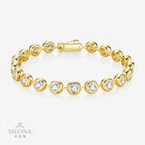 新款S925银莫桑石手链简约百搭轻奢首饰品女款