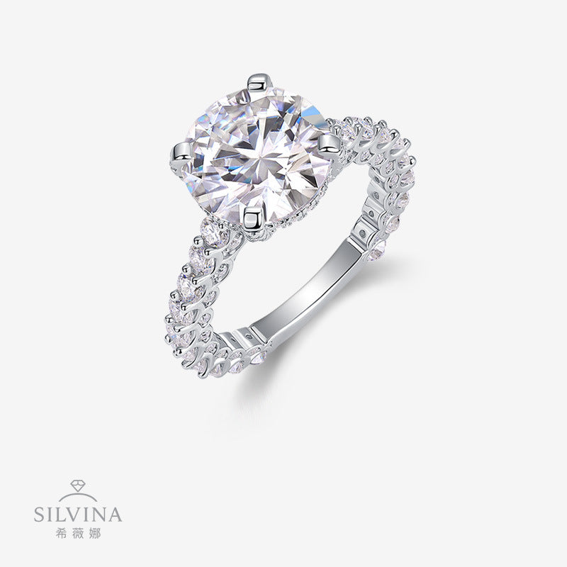 婚戒5克拉满镶女士时尚戒指