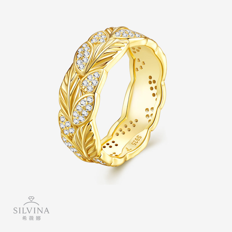 精美几何S925纯银戒指镂空时尚百搭饰品女戒