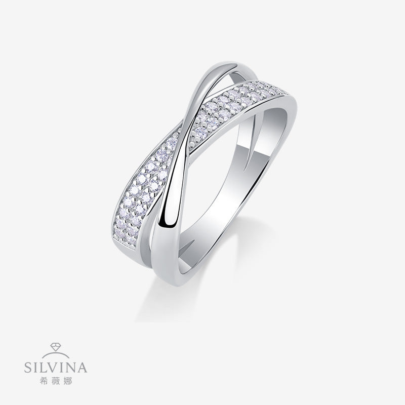 新款时尚轻奢指环 S925纯银流苏公主精工婚戒小众