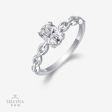 S925纯银素圈戒指女简约小众轻奢百搭食指戒指环