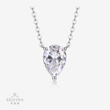 女士项链s925银八角马眼莫桑石吊坠时尚轻奢吊坠