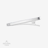 新款莫桑石轻奢刘海夹边夹满镶莫桑S925纯银发卡发饰