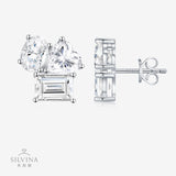 新款时尚耳钉小众冷淡风潮酷超闪几何轻奢质感个性耳钉