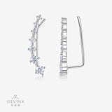 原创设计耳饰星河小众设计一排式闪耀耳饰时尚百搭耳钉