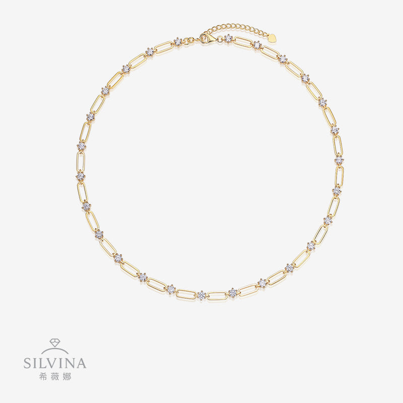 s925银莫桑石太阳花yis风格时尚简单吊坠项链女