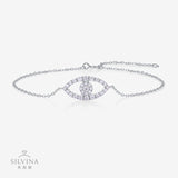 风S925纯银镶莫桑石手链灵动精工高版时尚百搭网红手饰