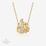 真莫桑石电镀18k项链ebay拼多多项链纯银流苏S925吊坠女