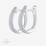 2024经典D色莫桑石石耳环轻奢高级精工s925纯银耳饰