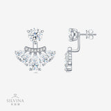 S925纯银耳饰简约气质百搭精致一式两戴耳钉女