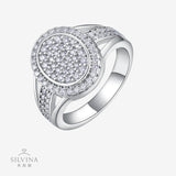 热销轻奢嘻哈男戒925银莫桑石男婚戒