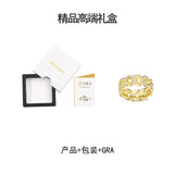 新款嘻哈个性食指轻奢高级指环街头古巴满镶潮流戒指男女