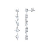 新款热销S925纯银莫桑石满钻耳钉时尚简约小众设计百搭饰品女