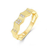 新款S925银镶嵌莫桑石波浪形戒指小众轻奢百搭食指女戒