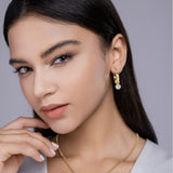 广州S925银1克拉莫桑石耳钉耳圈饰品极简