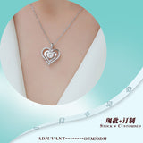 专供s925纯银莫桑石订婚吊坠项链