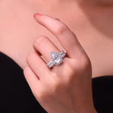 热销S925银莫桑石純銀莫桑石diy叠戴戒指