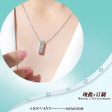 吊坠莫桑石s925银蛇年项链蛇骨链 项链小众