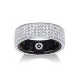 精致时尚指环S925银新品智能莫桑石戒指莫桑石戒指