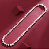 巴洛克925纯银网球项链单排时尚轻奢高级嘻哈款项链女