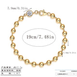 轻奢小众精致手链流苏金色纯银D色莫桑石菜花链条