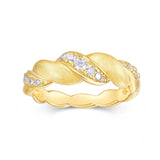 拉丝镶嵌个性轻奢小众戒子设计简约麻花精致超仙气质网红戒指女款