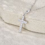 新款S925纯银十字架项链吊坠小众精致轻奢锁骨链女