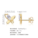 SHEIN耳坠 S925银镀18k黄莫桑石耳饰品