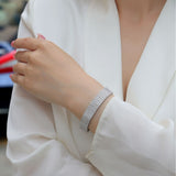 2.0三排石手链时尚手镯莫桑石网球手链