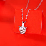 莫桑石925纯银项链百搭吊坠小众设计珠宝首饰520礼物饰品女