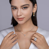 S925银精致戒指饰品莫桑石组合叠戴戒子