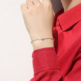 手链简约轻奢单排闪女纯银S925莫桑网球手链女