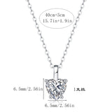 莫桑石925纯银项链百搭吊坠小众设计珠宝首饰520礼物饰品女