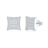 爆品立体几何S925纯银耳钉简约百搭轻奢耳饰品耳环