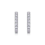 新款S925银字母O形耳扣个性百搭时尚潮流圆圈耳饰品女