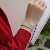 纯银S925手链莫桑石轻奢网球链女