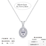 s925银莫桑石V形结婚订婚聚会吊坠项链