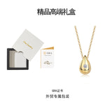 热销s925银莫桑石水滴吊坠yis风美少女项链吊坠