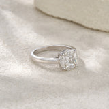 新款纯银轻奢S925纯银戒指时尚设计感方形不规则指环女