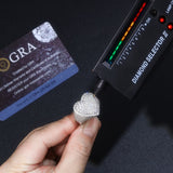 热榜莫桑石男戒配GRA S925银精工轻奢款情人节礼物嘻哈戒指