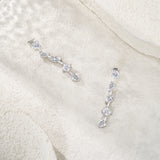 新款热销S925纯银莫桑石满钻耳钉时尚简约小众设计百搭饰品女