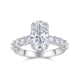 原创设计闭口女士时尚戒指S925纯银D色莫桑石纯手工镶嵌精工戒指