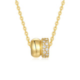 新款18K金女士首饰品时尚轻奢订婚礼物小香风吊坠项链女