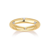 热销S925银镀金色指新款莫桑石时戒指女婚戒